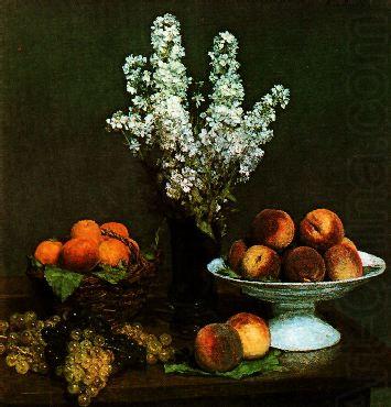 Henri Fantin-Latour Bouquet du Juliene et Fruits china oil painting image